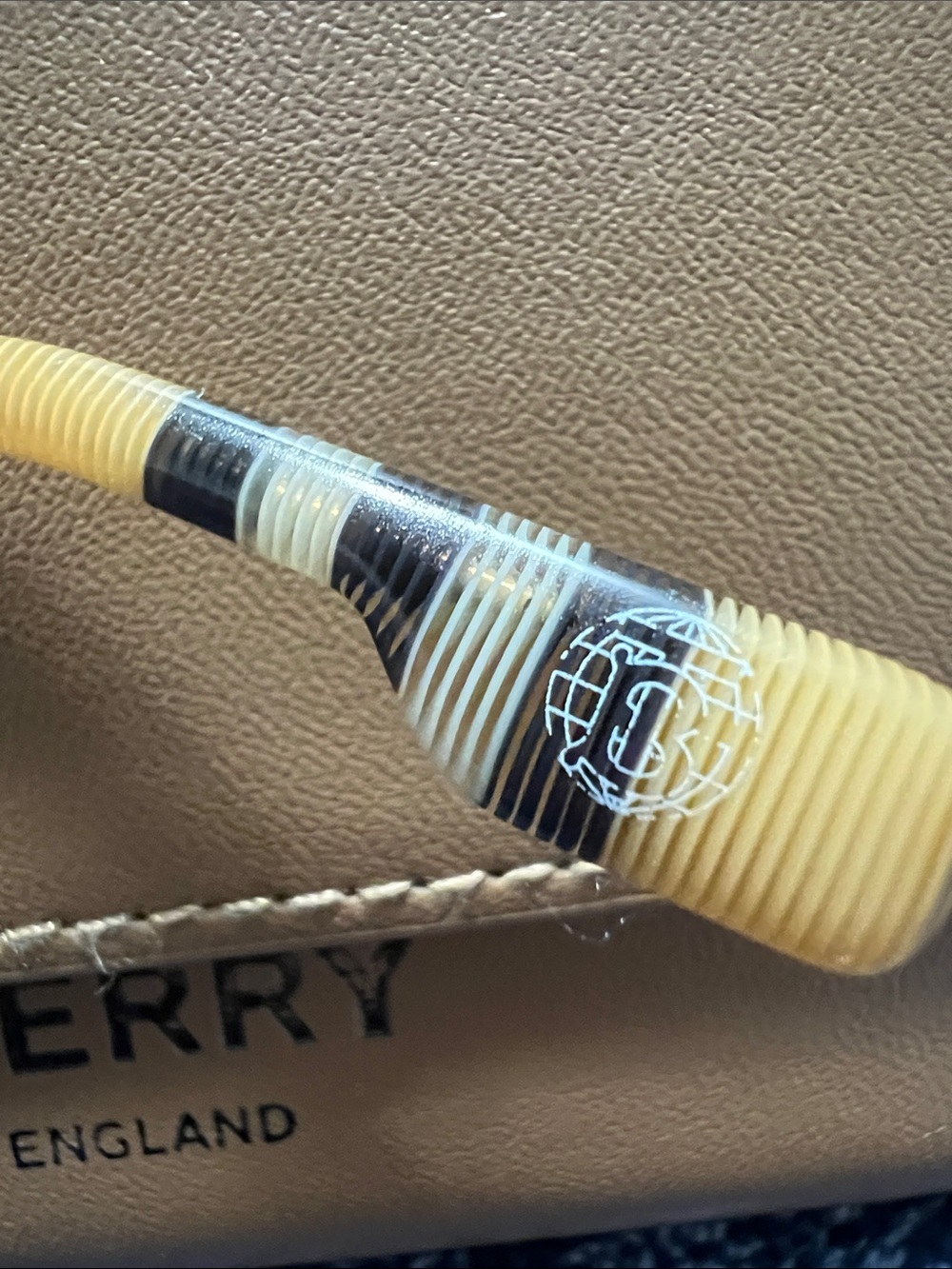 Burberry Black Cat-Eye Glasses with Tan Case - Picture 7 of 8